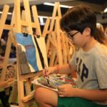 International children draw Hanoi