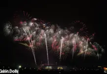 Hanoi Illuminated by Spectacular Fireworks Display in Celebration of Party Congress