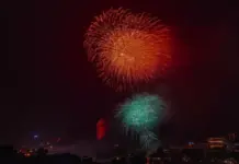 Hanoi Illuminates My Dinh with Spectacular Fireworks Display in Honor of the 14th National Party Congress